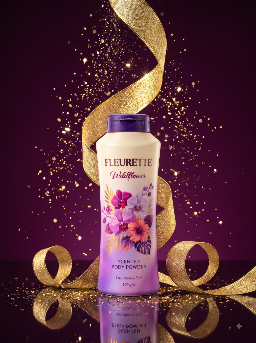 Face Powder Product Photography Holiday Splendor Christmas Theme - Example 1