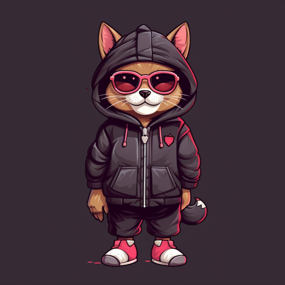 Cool cat with nerdy glasses, animal t-shirt designs, animal t-shirt design stock images, animal t-shirt design ai prompts