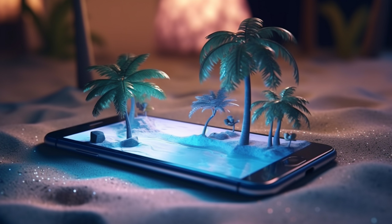 Traveling the world with your smartphone, adventure travel stock images, adventure travel ai prompts, travel stock images ai