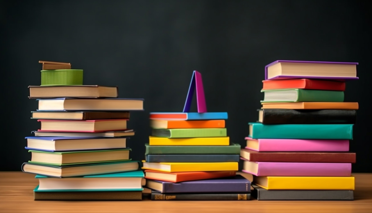 Books are the key to success, back to school stock images ai, back to school stock illustrations ai, back to school ai prompts