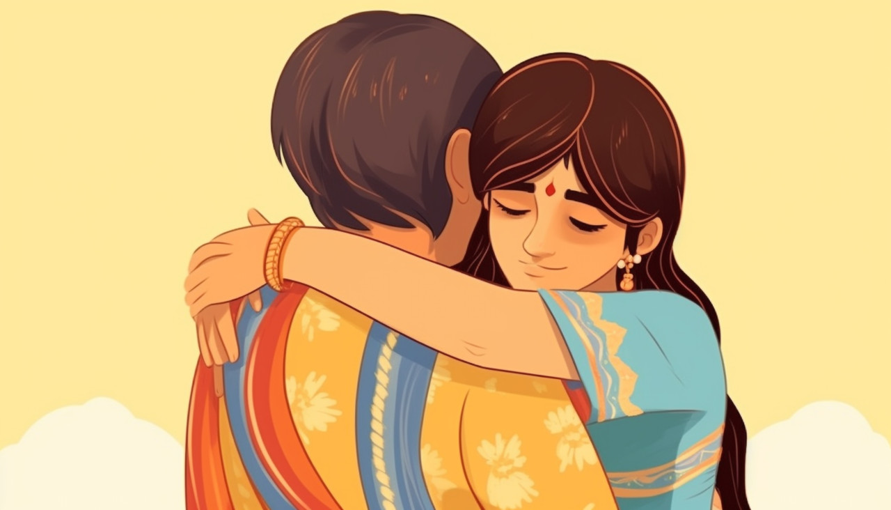 Brother hugs a sister stock photo nadityap, raksha bandhan stock photo, raksha bandhan vector illustration, raksha bandhan ai generator