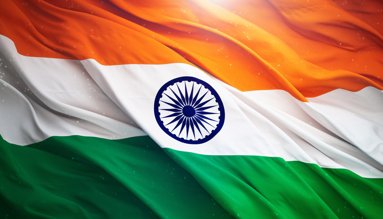India flag flying, independence day stock image, independence day ai prompt