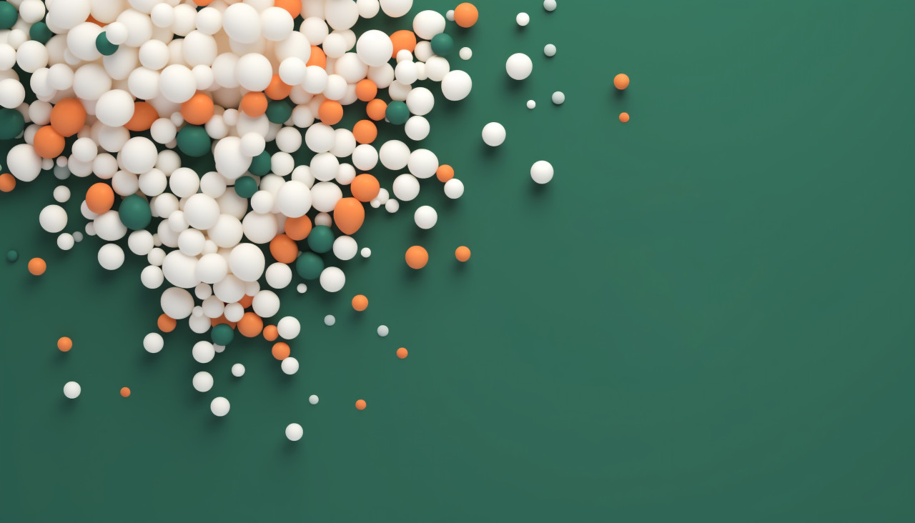 Happy indian day confetti and balloon, independence day stock image, independence day ai prompt