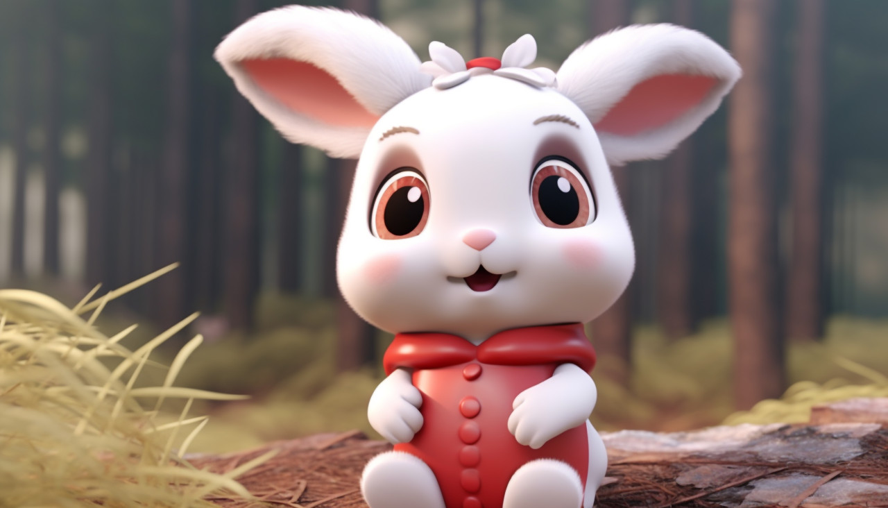 Ai bunnies in a garden, midjourney ai art, ai art, midjourney free prompts