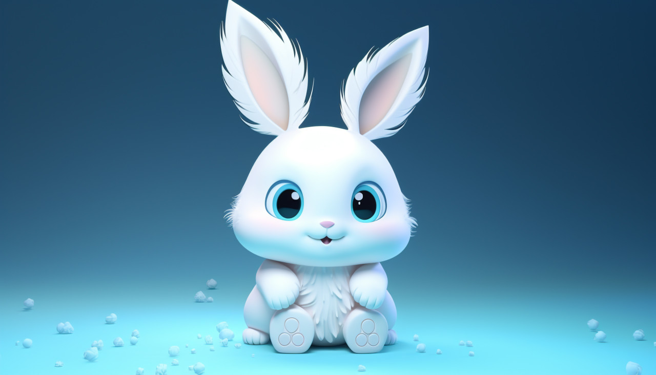 Cute ai generated cartoon bunny, midjourney ai art, ai art, midjourney free prompts