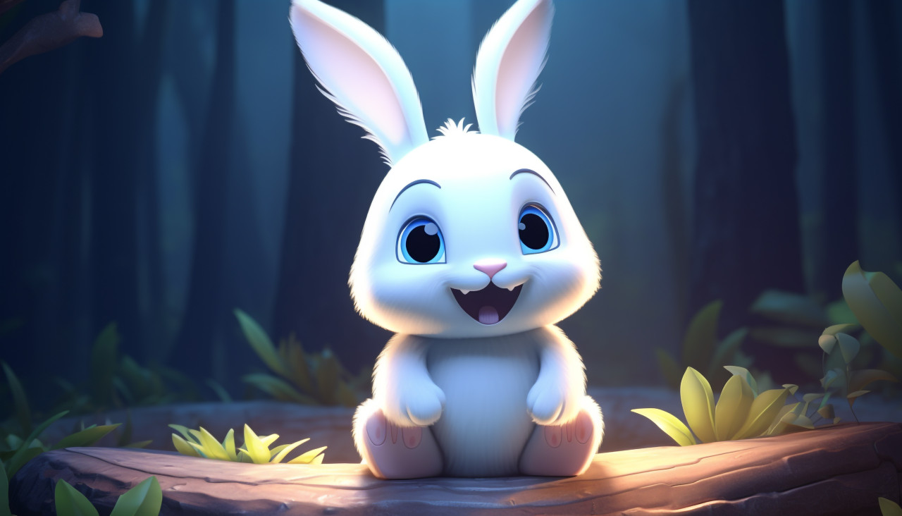Cute bunny with flowers, midjourney ai art, ai art, midjourney free prompts