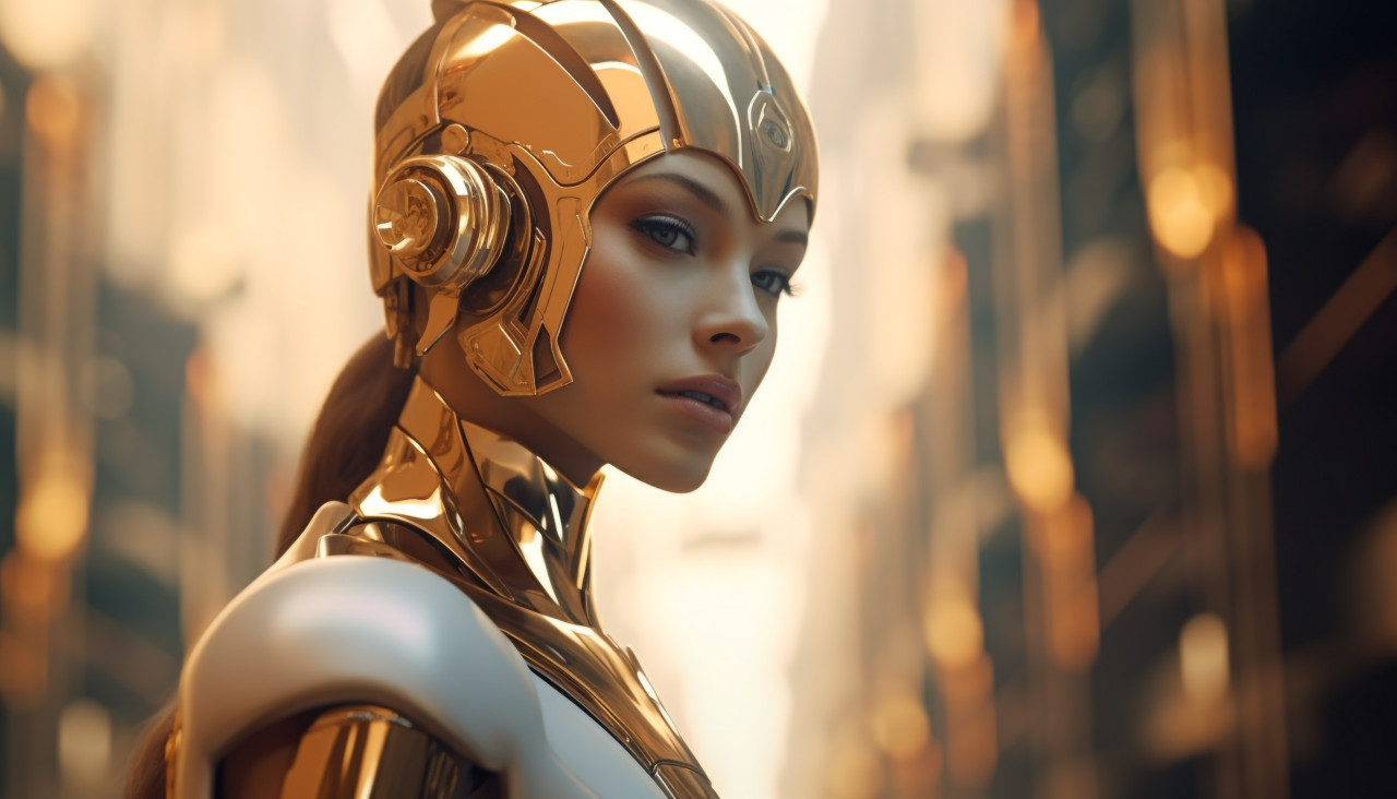 Stunning and ethereal photo shoot in gold a city by mikael vagtus, midjourney ai art, ai art, midjourney free prompts