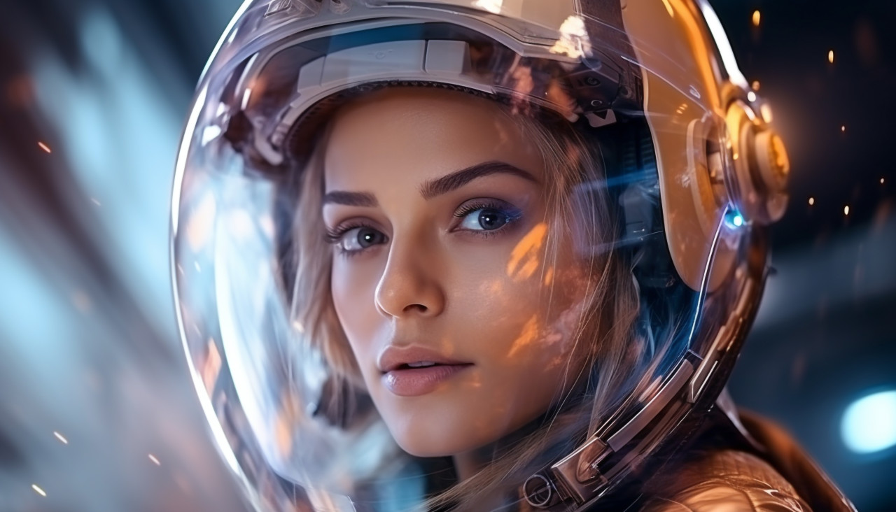 Futuristic ai human, midjourney ai art, ai art, midjourney free prompts