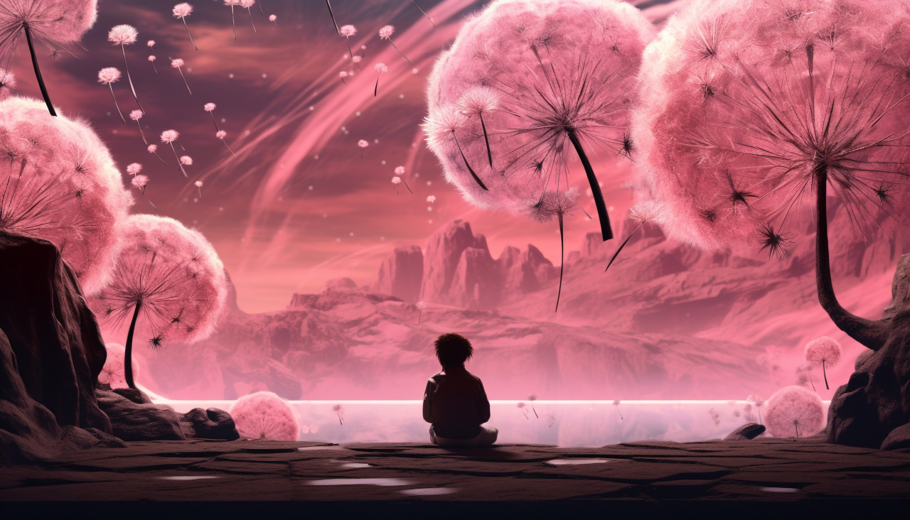 Dandelion wishes come true, midjourney ai art, ai art, midjourney free prompts