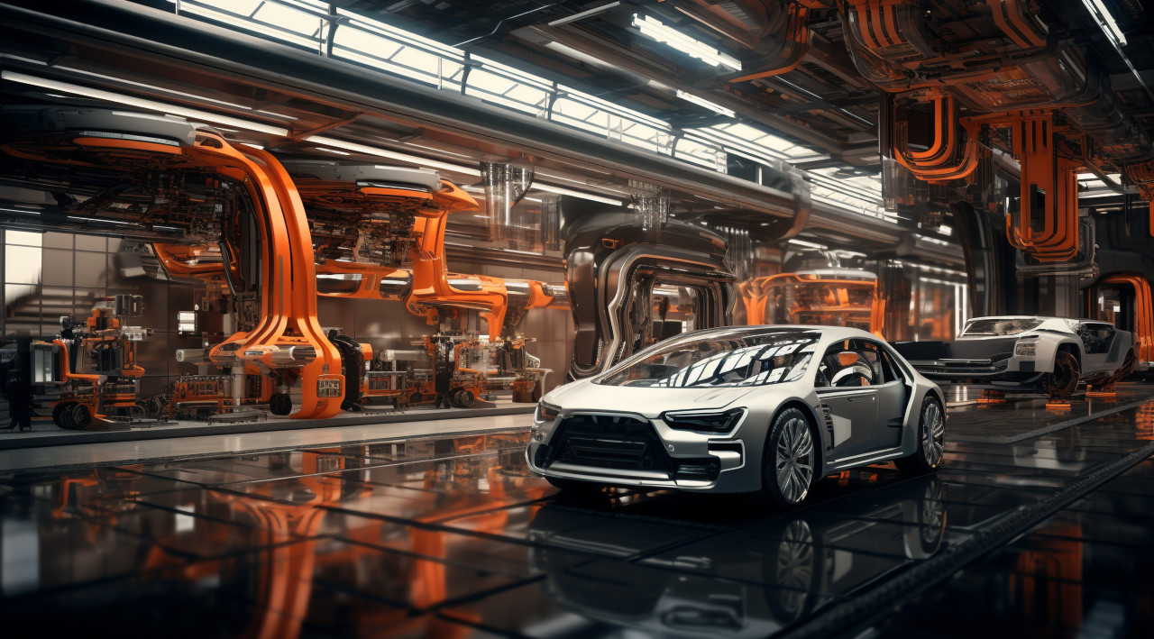 Automotive industry innovation, assembly line car production, assembly line car manufacturing