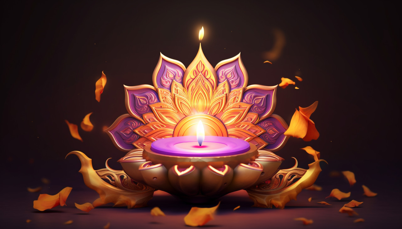 A traditional indian diwali diya, diwali festival stock image, diwali festival ai prompt