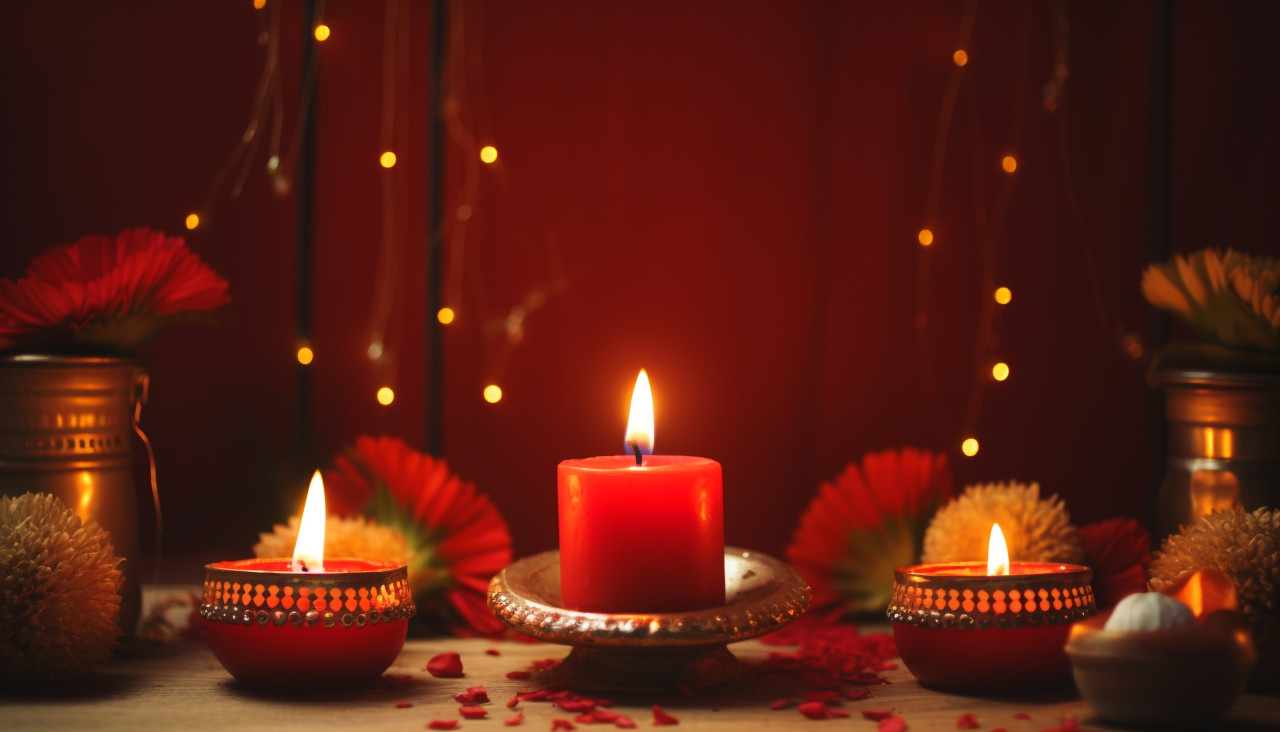 Images of pooja on diwali, diwali festival stock image, diwali festival ai prompt