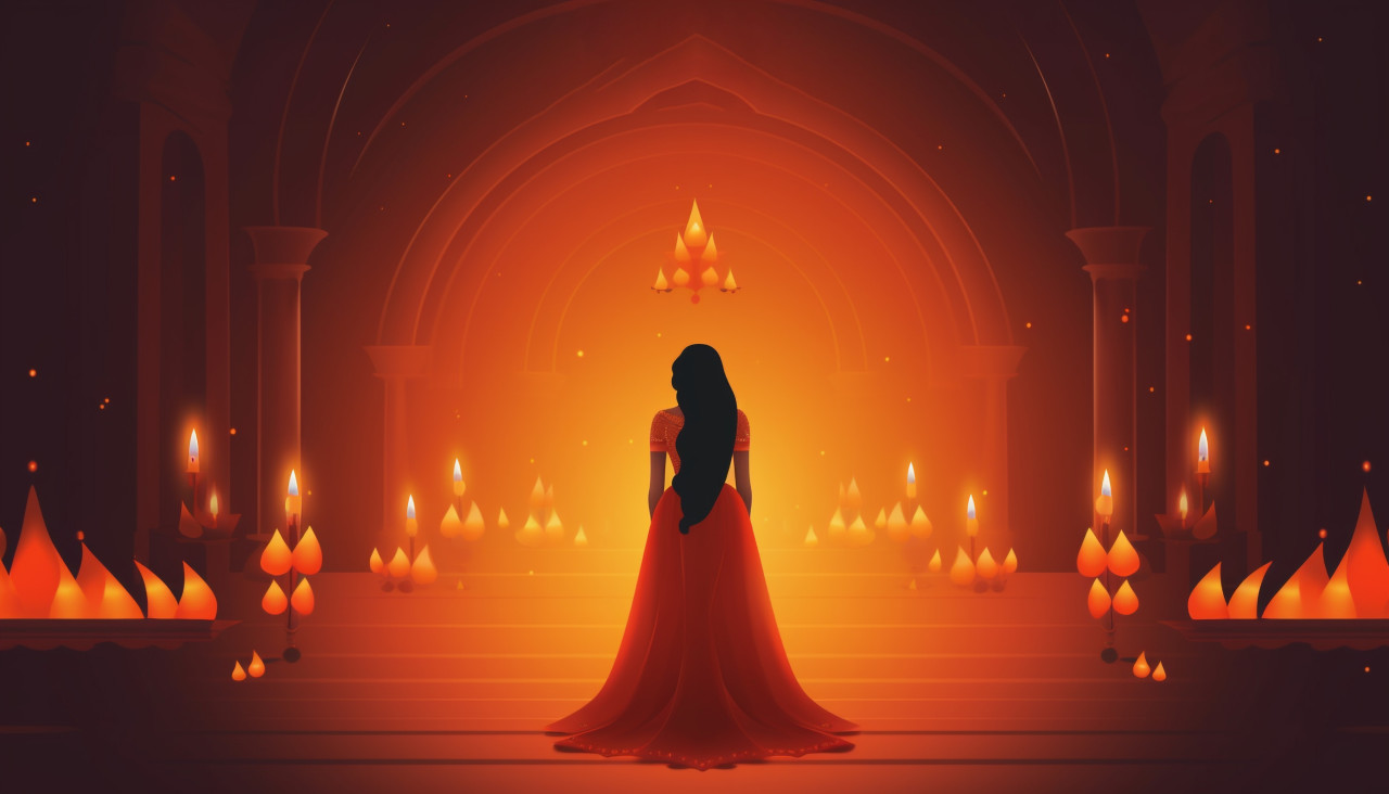 Bright and festive diwali greeting card, diwali festival stock image, diwali festival ai prompt