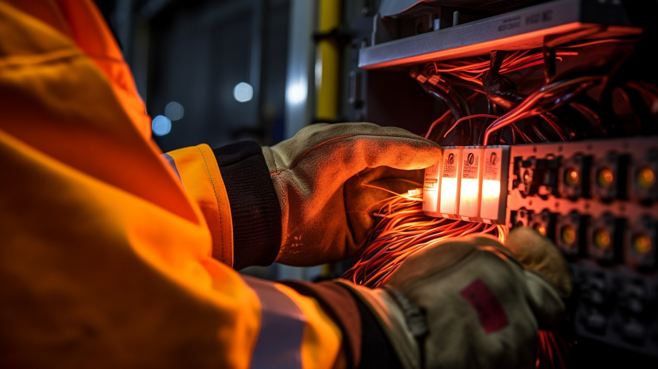 Machinery control panel in focus, industrial machinery stock images ai, midjourney prompt ideas
