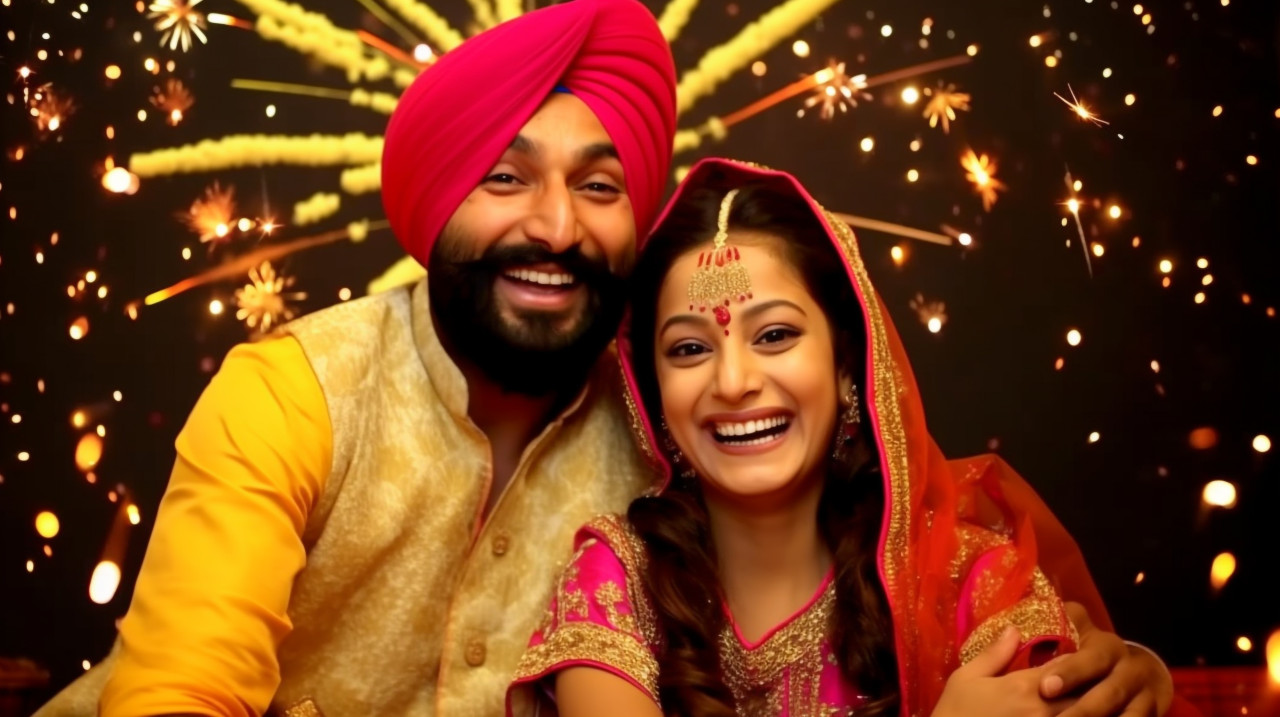 Diwali happy family royalty free footage, diwali festival stock image, diwali festival ai prompt