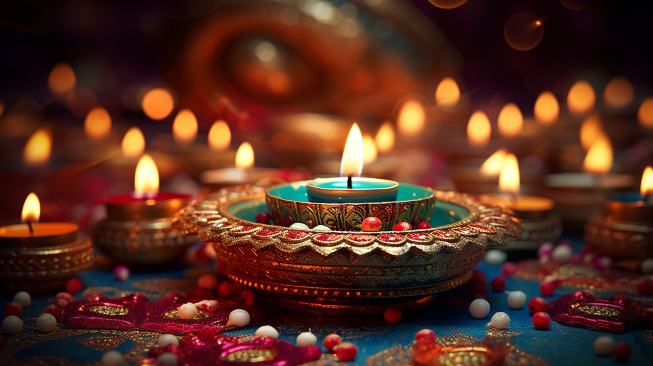 Diya lighting diwali festival, diwali festival stock image, diwali festival ai prompt