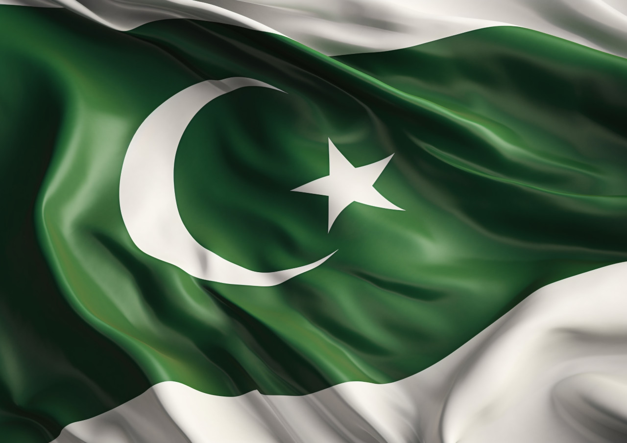 Pakistan's national flag in full view, pakistan independence day photos