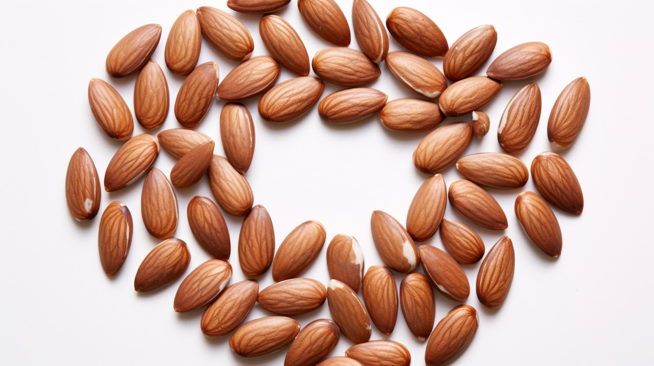 A handful of almonds, almond image