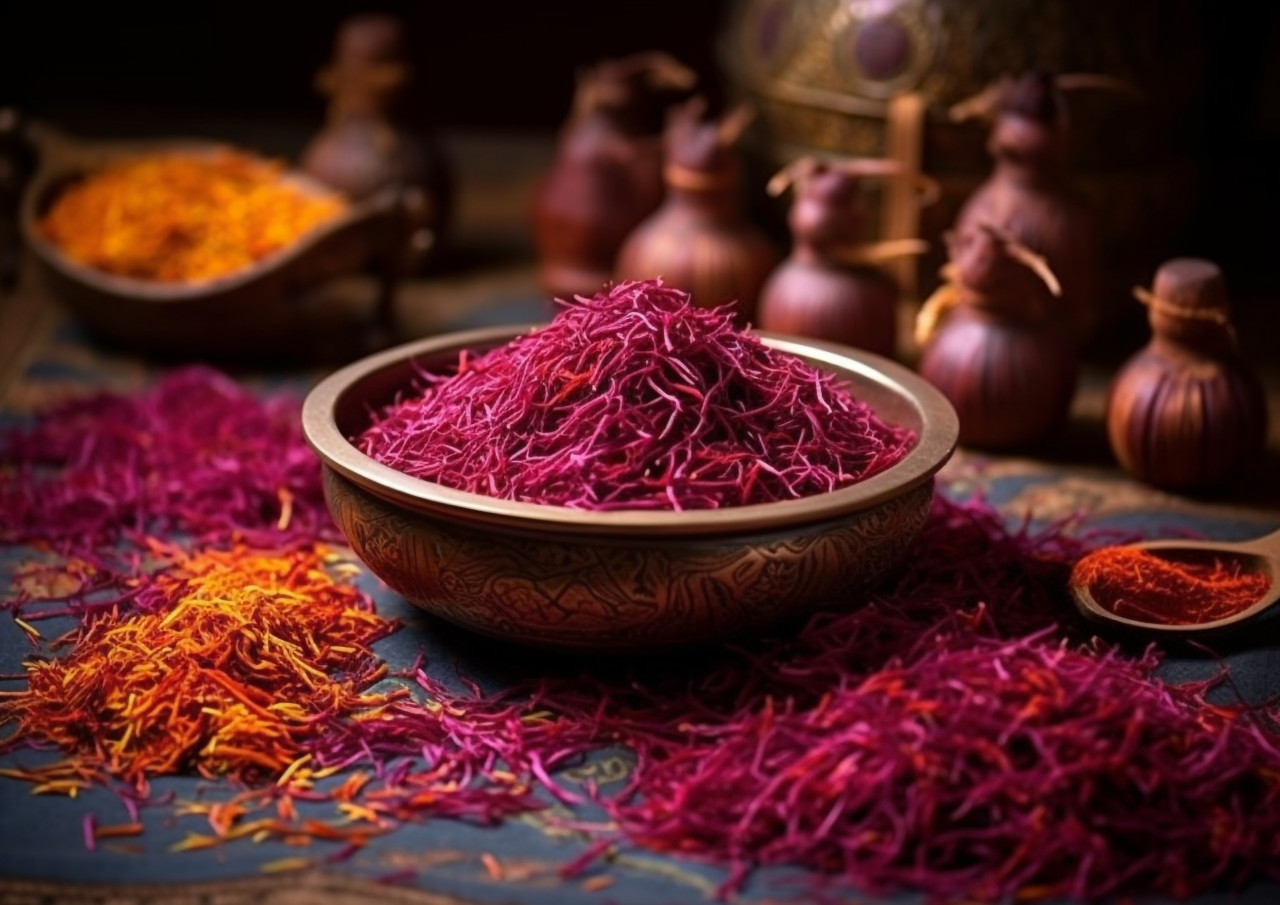 Saffron is the top safran nutrient, saffron flower image