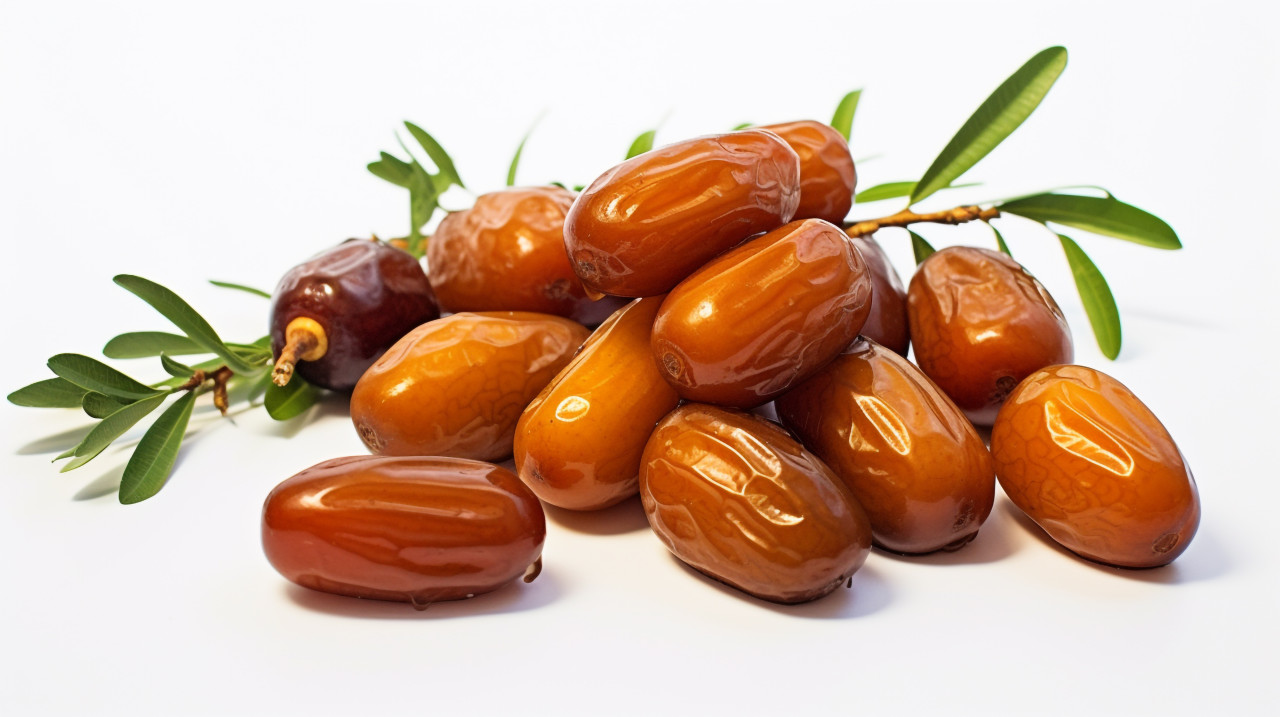 Sweet dates isolated on white, sweet dates image
