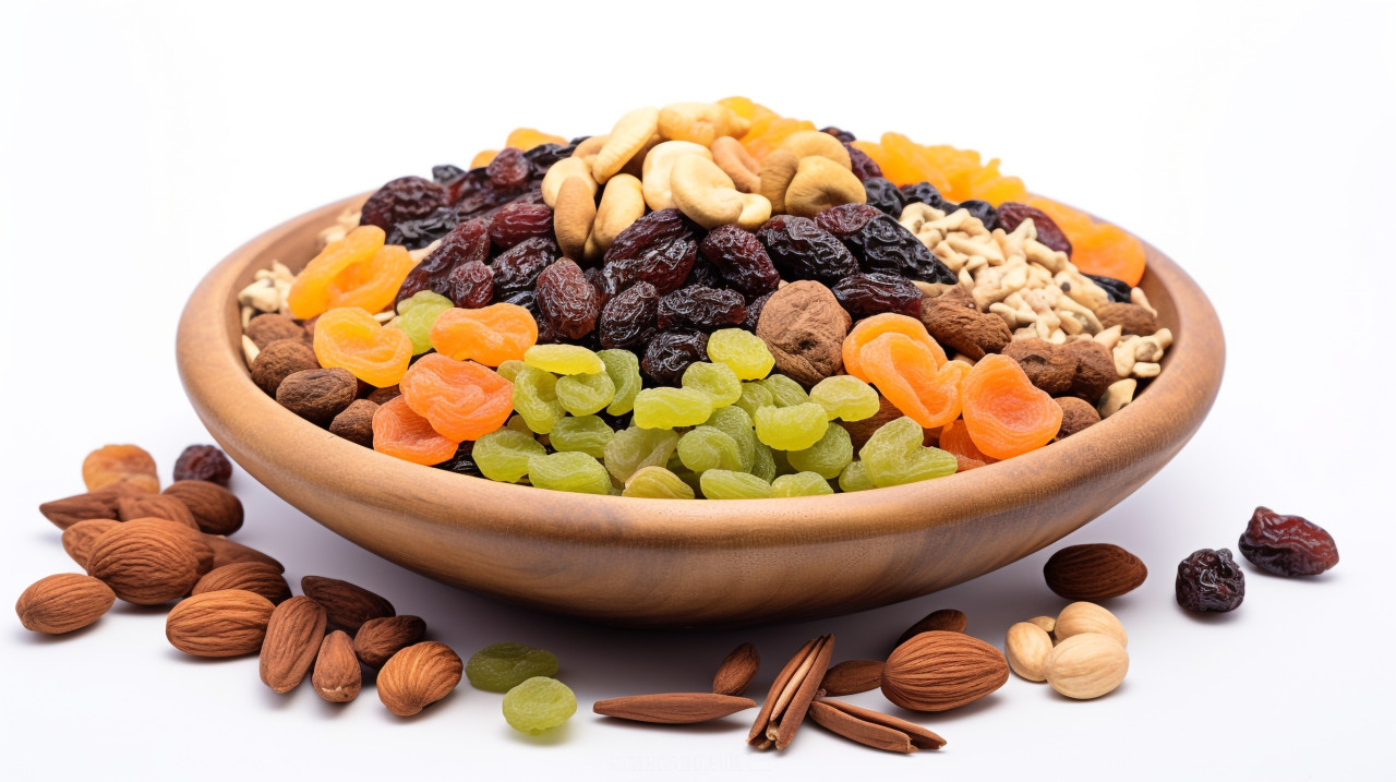 A delicious treat of nuts, dry fruits mix image
