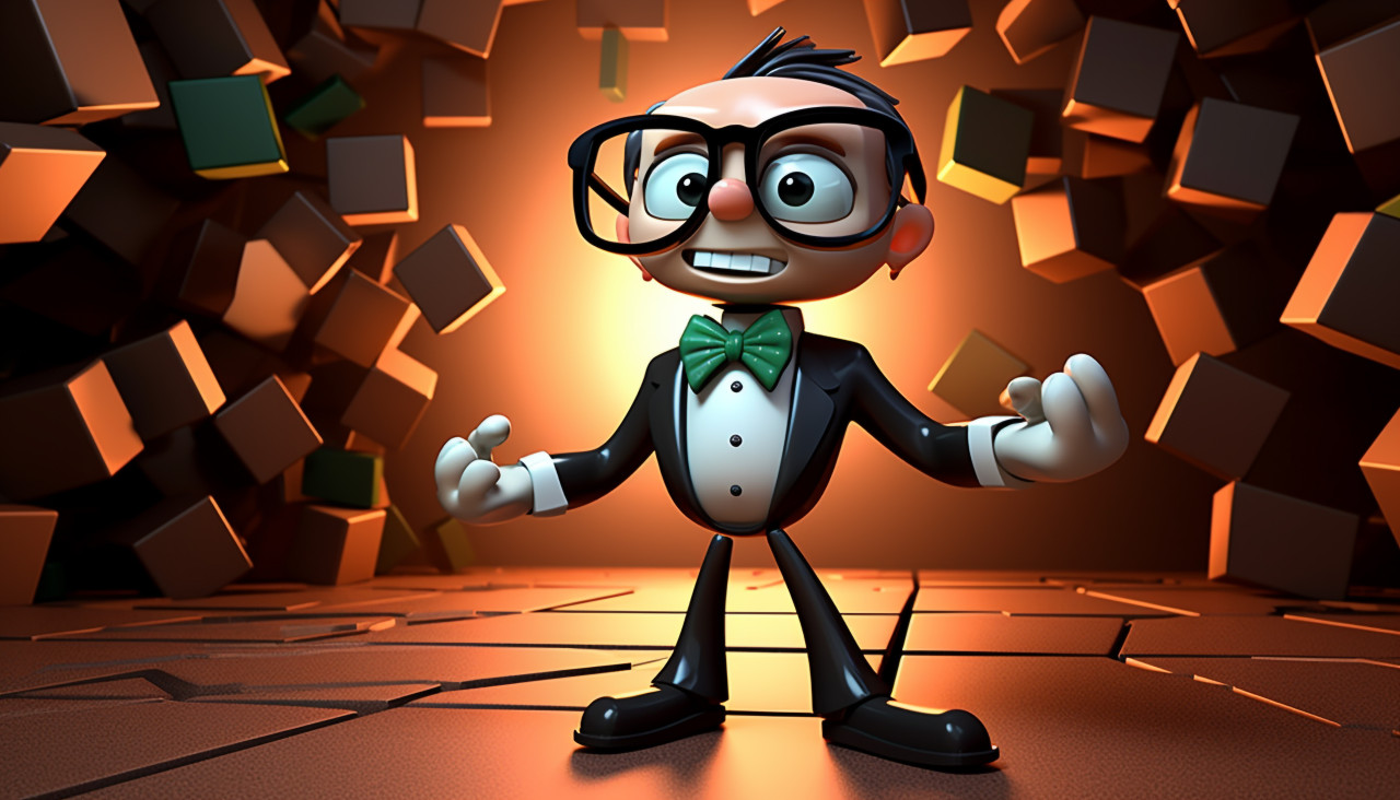 Cartoon character celebrating pixar, back to school stock images ai, back to school ai prompts