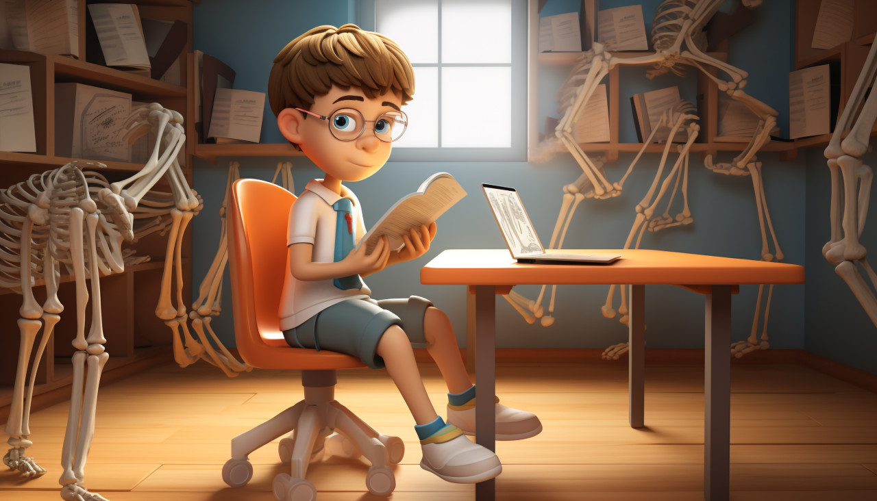 Young student reads book, back to school stock images ai, back to school ai prompts