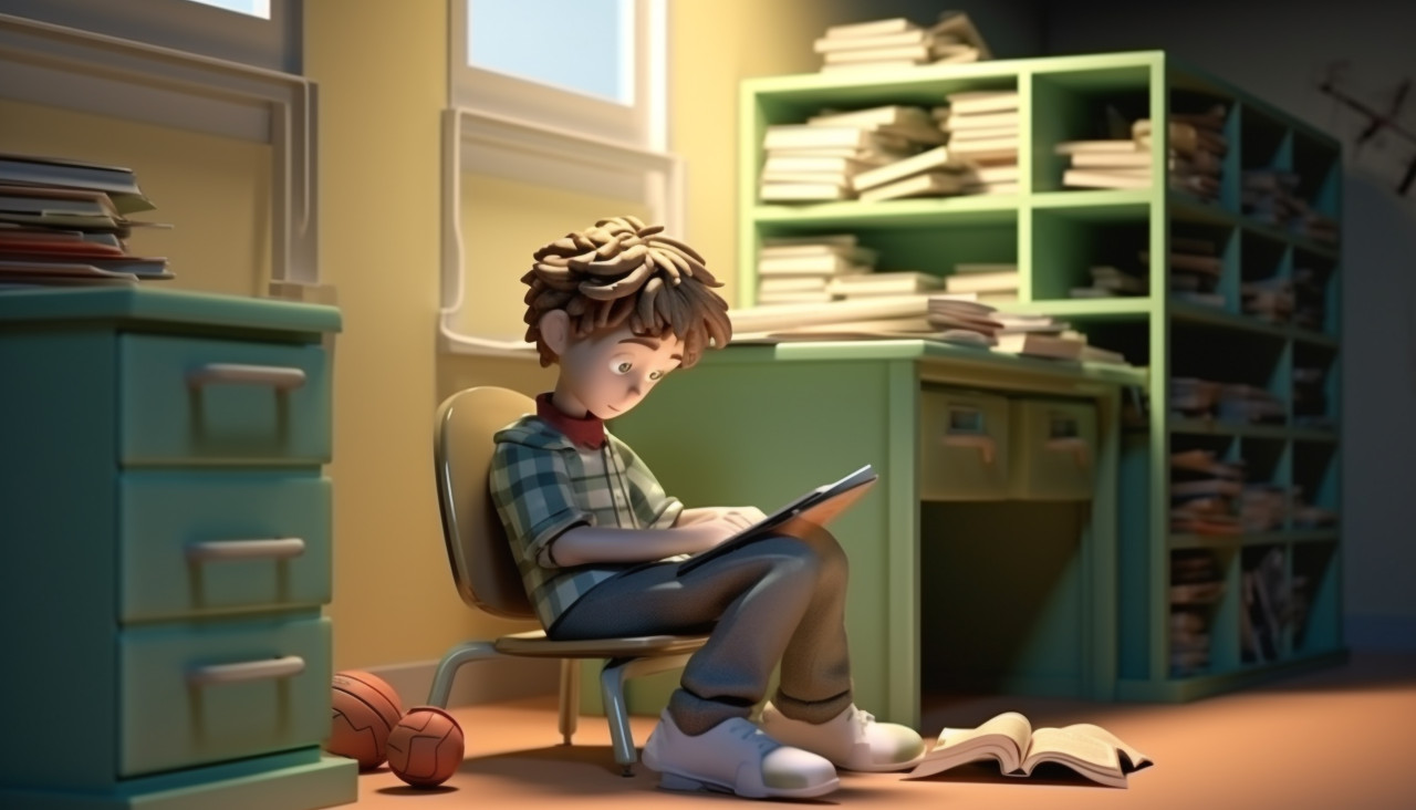 Little boy learns at desk, back to school stock images ai, back to school ai prompts