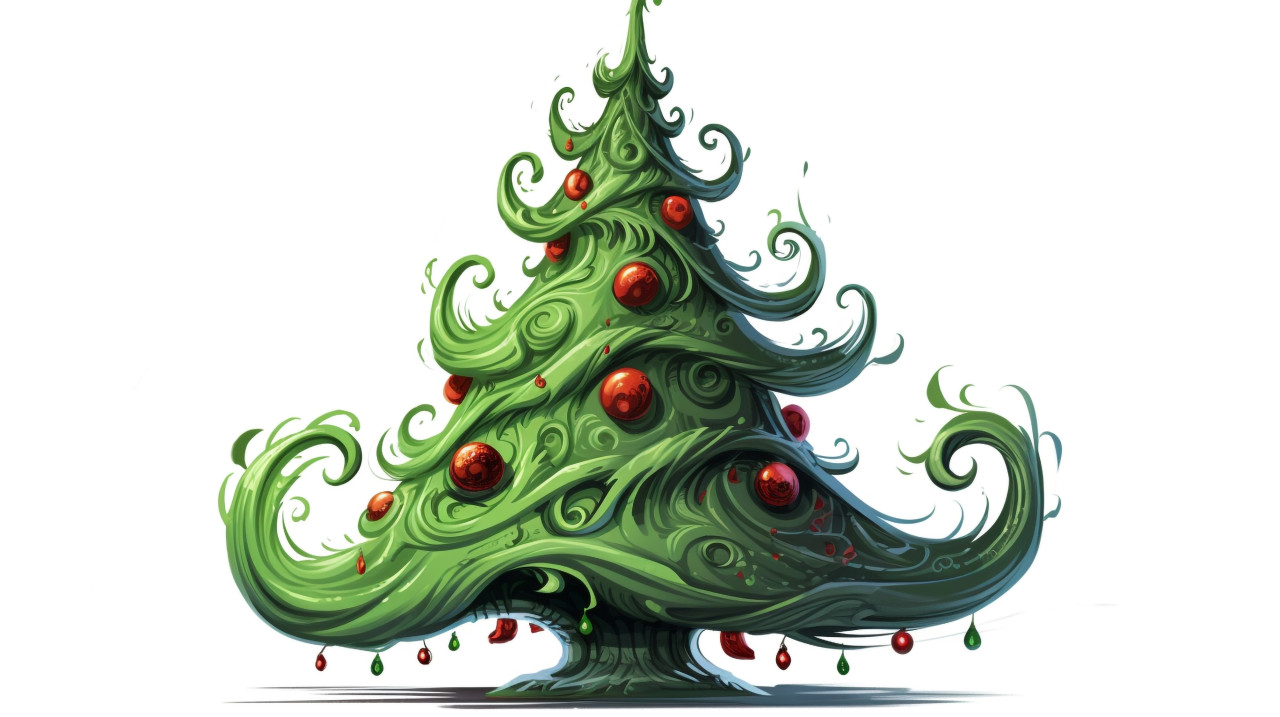 White background christmas tree sketch, christmas stock image ai, christmas stock photos ai