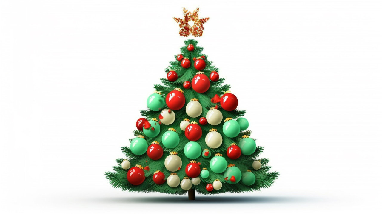 Merry christmas tree with warm and cozy vibes, christmas stock image ai, christmas stock photos ai