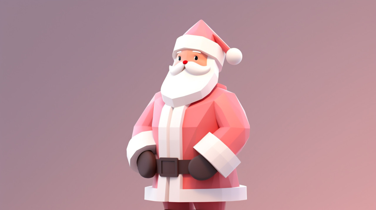 3d model of santa claus, christmas stock image ai, christmas stock photos ai