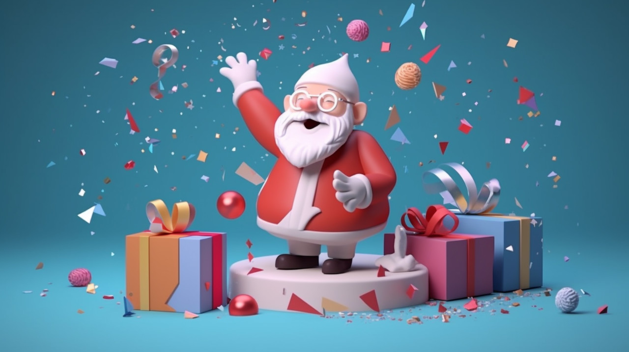 Merry christmas cartoon animation clipart, christmas stock image ai, christmas stock photos ai