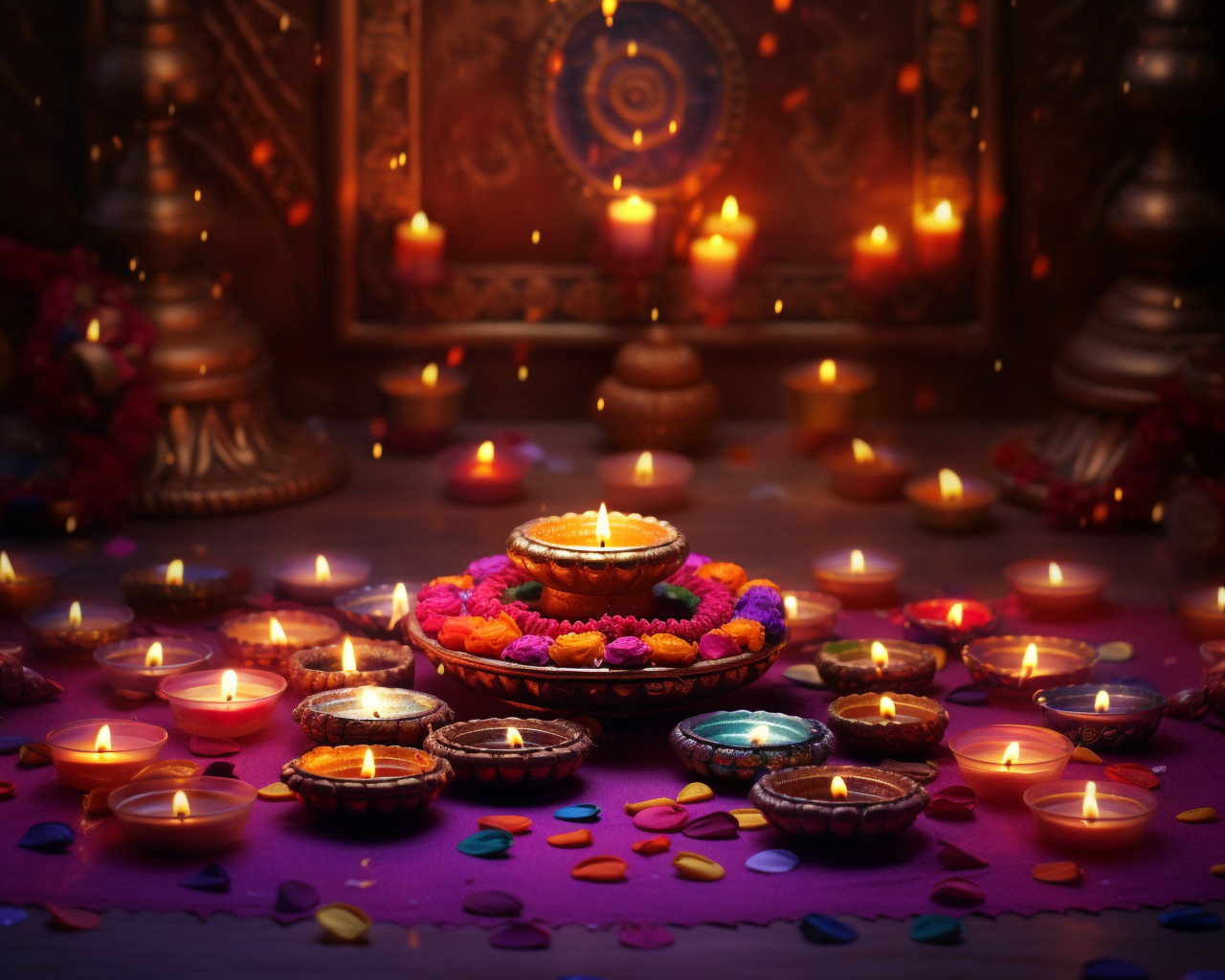 Diya diya wallpaper, diwali festival stock image, diwali festival ai prompt