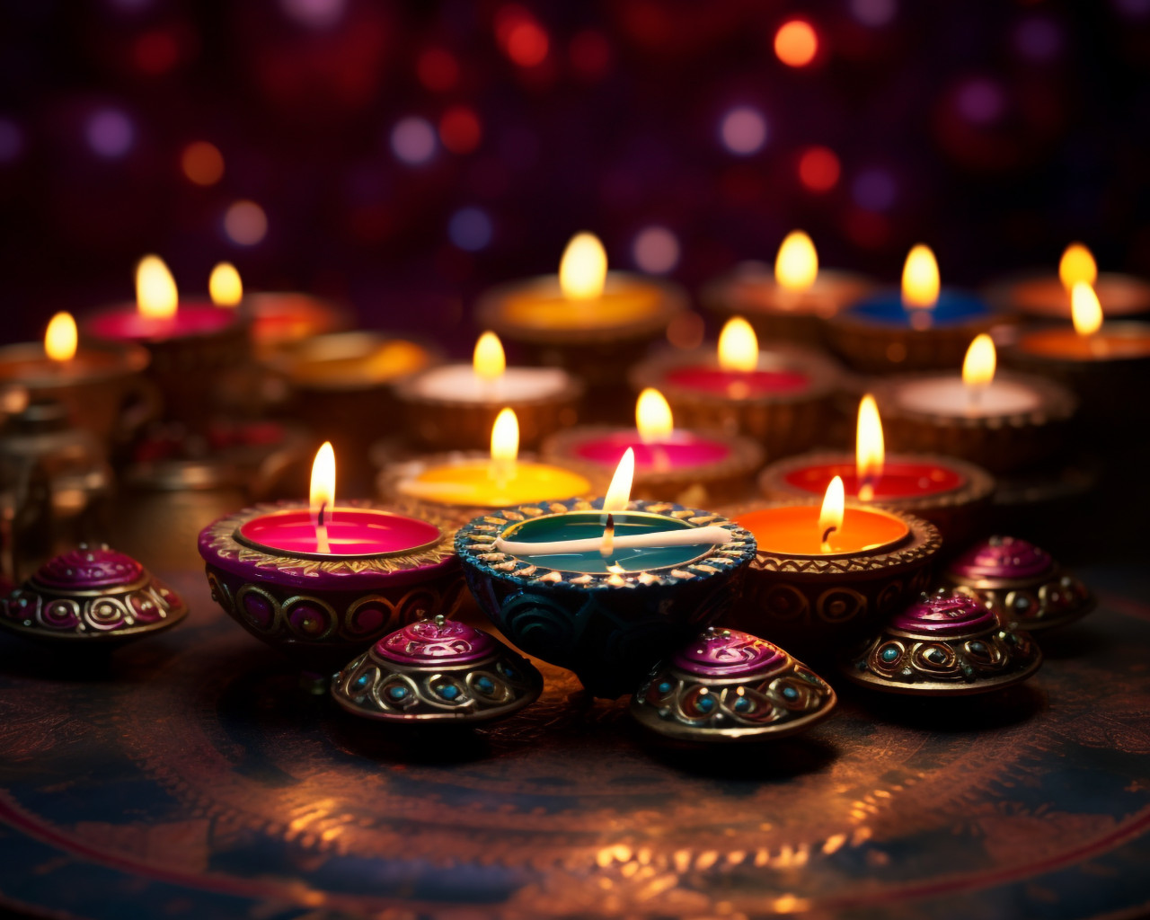A glimmering reflection of culture, diwali festival stock image, diwali festival ai prompt