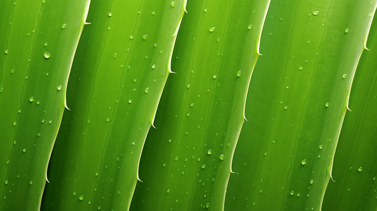 Fresh aloe vera on a white table, alovera leaf image