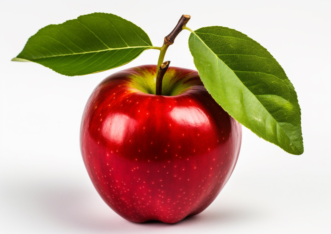 Fresh apple isolated on white, apple fruit image hd