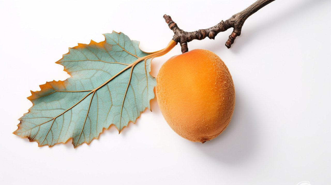Half apricot on white background, apricot images