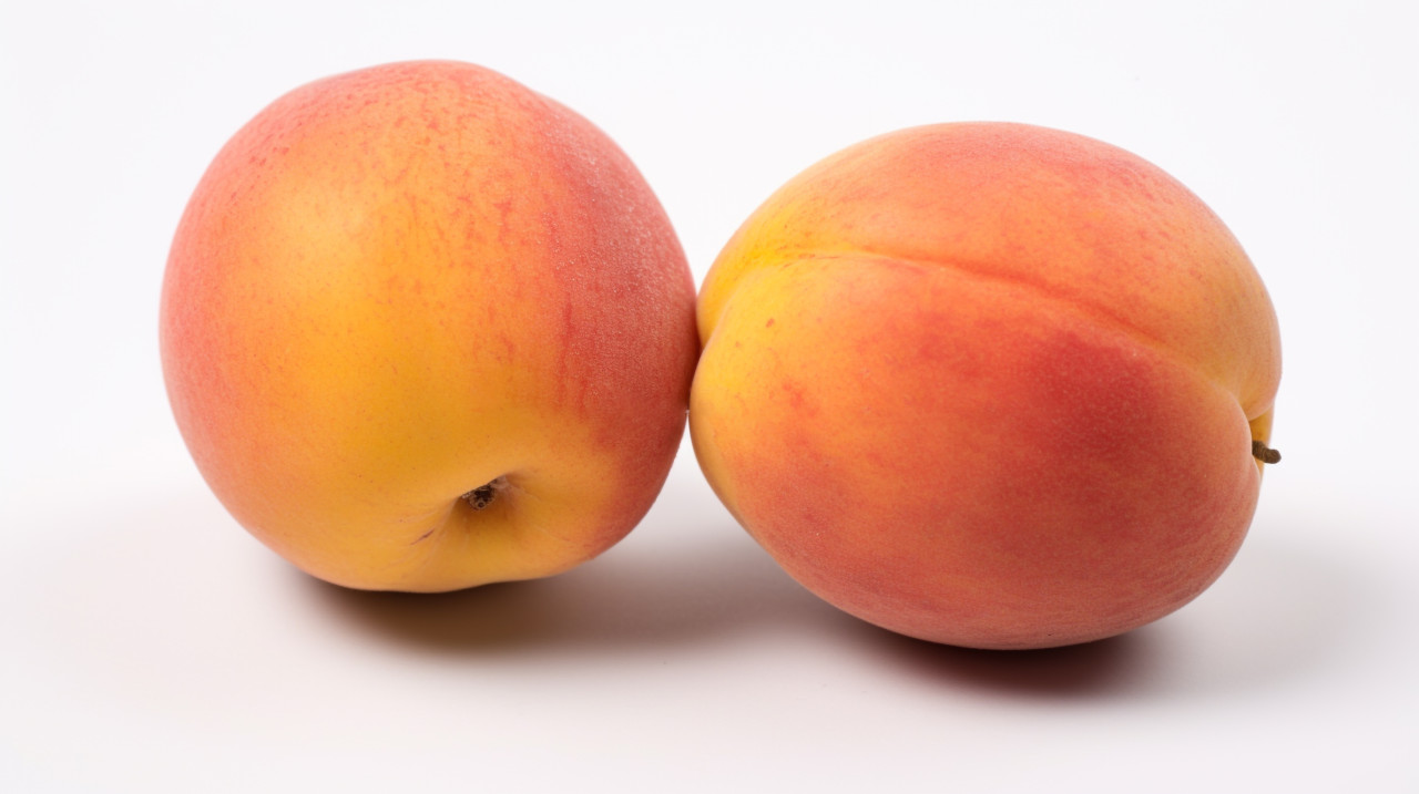 Apricot halves isolated on white, apricot images