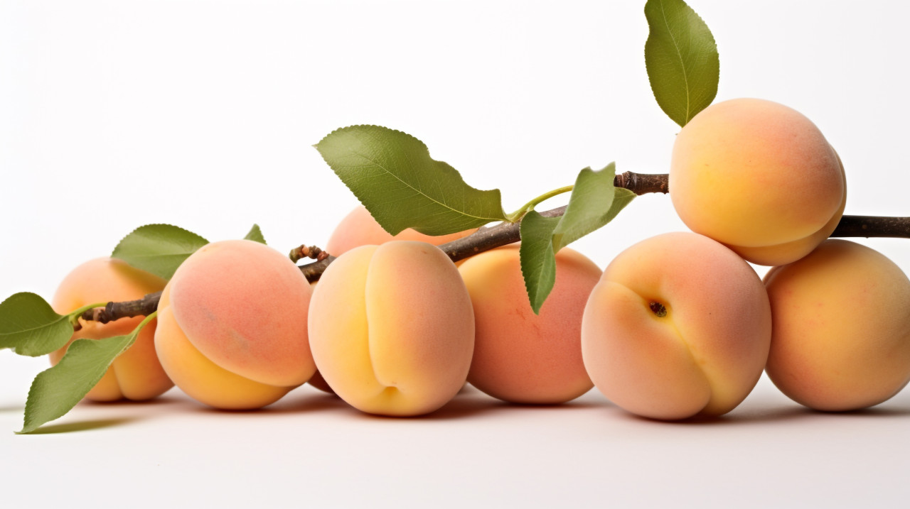 Juicy apricots close-up, apricot images