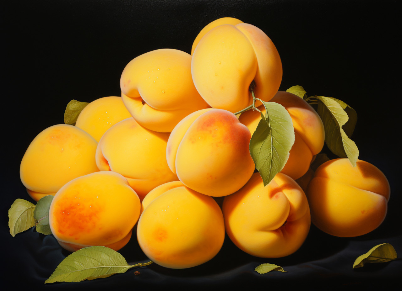 Ripe apricots in basket, apricot images