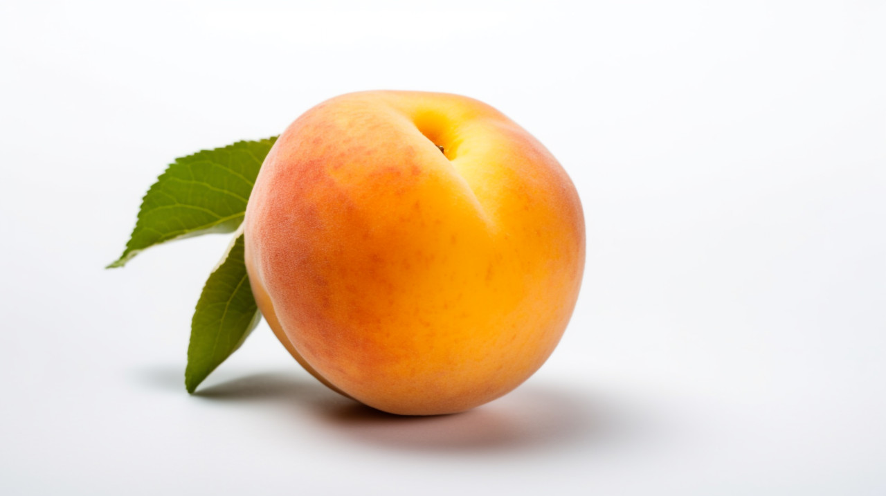 Golden apricot on branch, apricot images