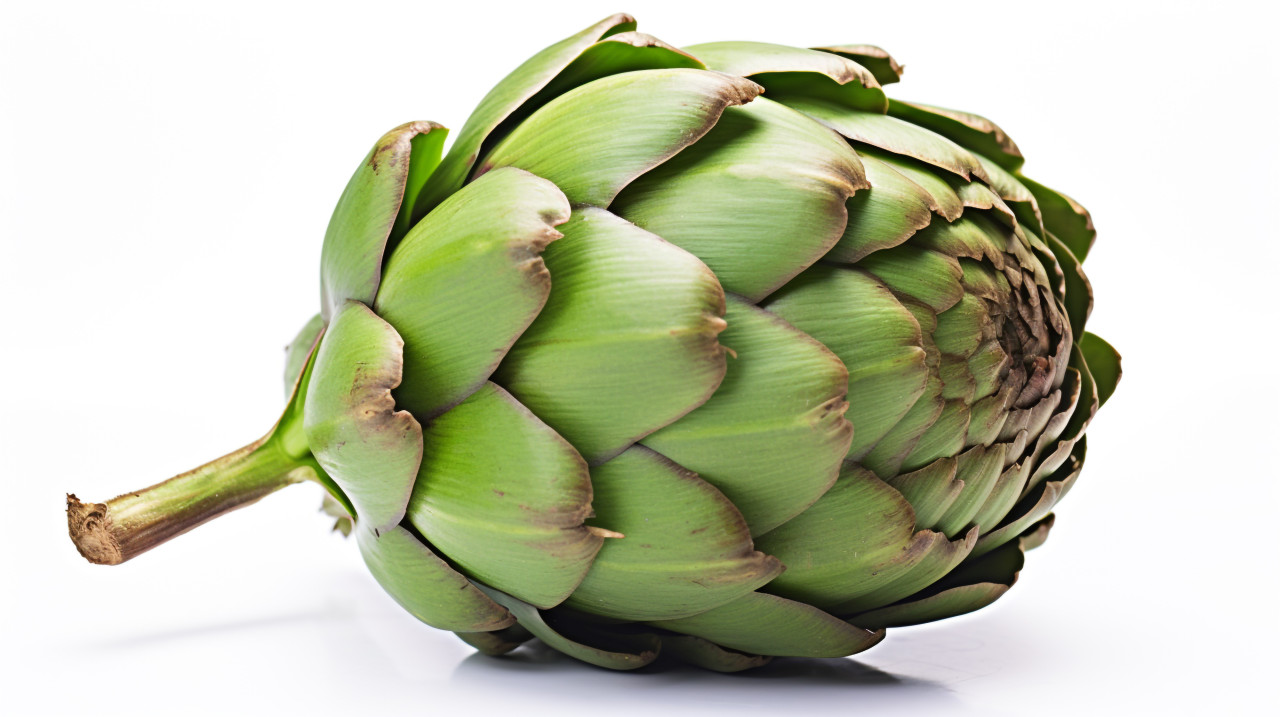 Artichoke on a white background, artichoke image