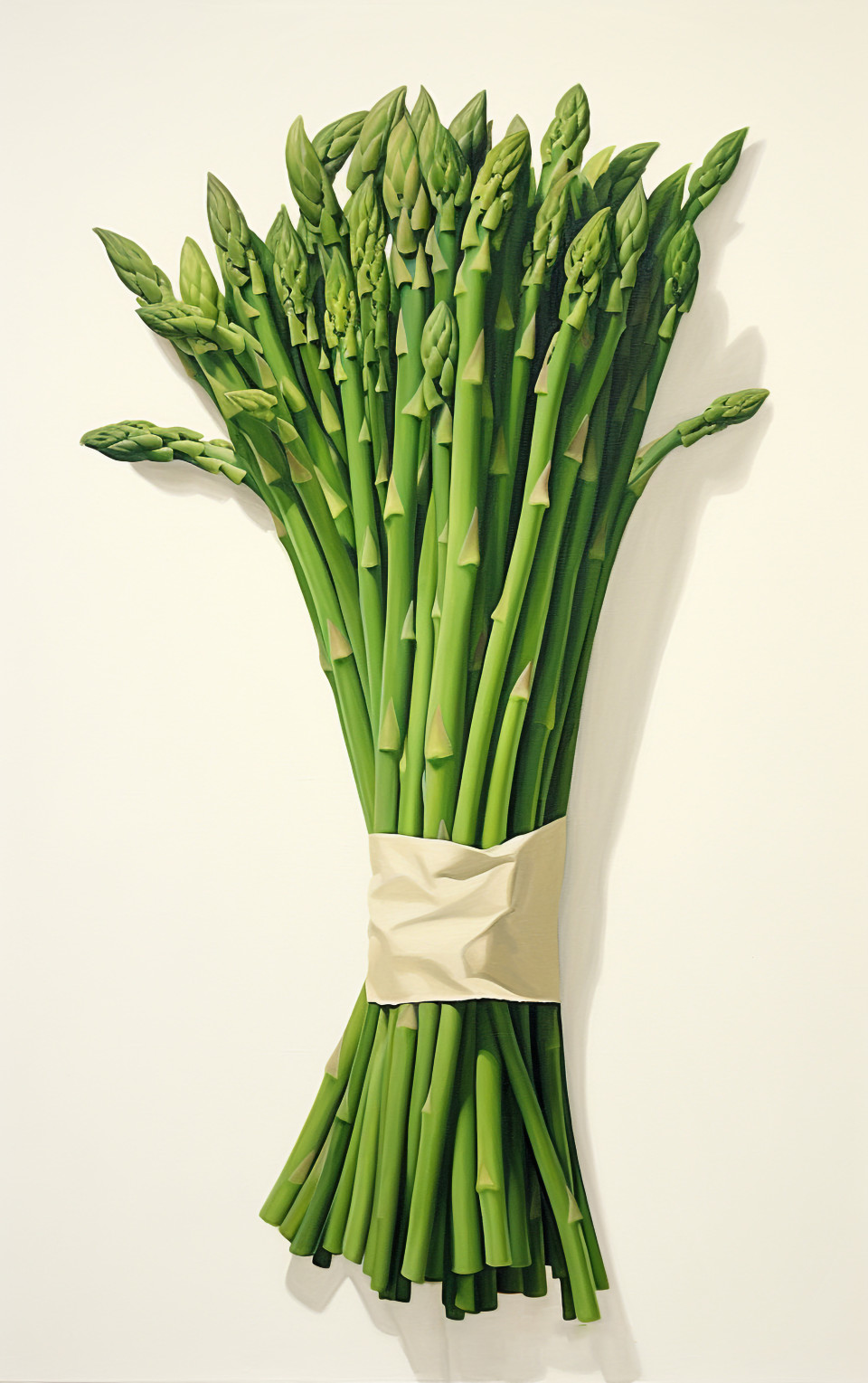 Asparagus spears on white background, asparagus image