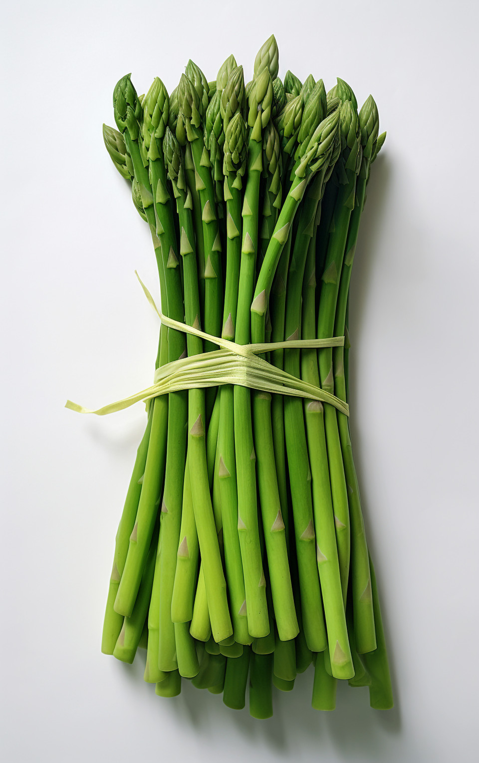 Green asparagus in natural light, asparagus image