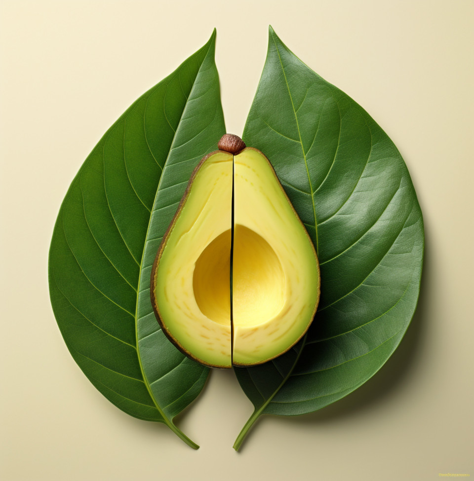 Avocado halved in half, avocado image stock photo