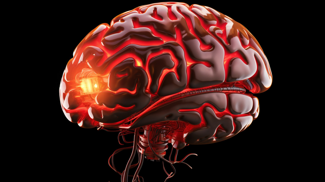 Intelligence on display, human brain image