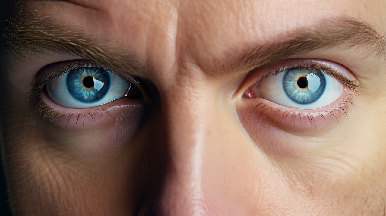 Closeup of a man with blue eyes, men eyes close up image