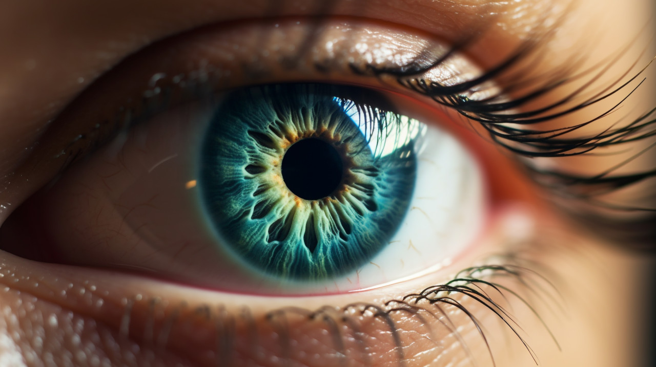 An image of an eye showing the eyelash extensions, beautiful women eyes images