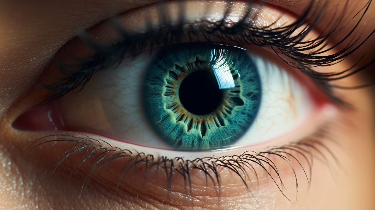 Eyelash extensions close-up, beautiful women eyes images