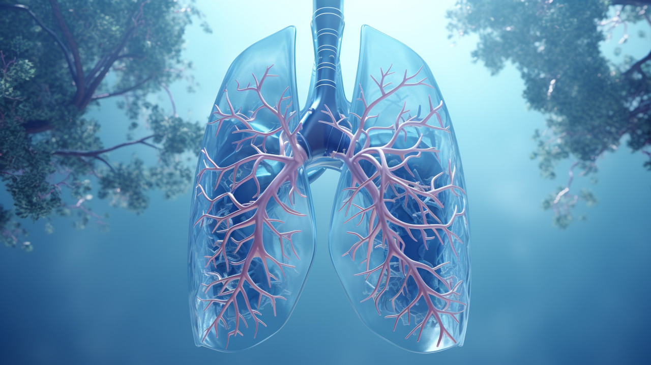 Health image of lungs, human lungs image